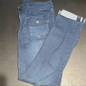New York & Company Cuffed Jeans Sz 8
